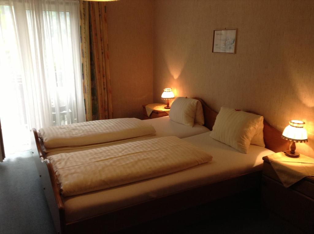 Postel nebo postele na pokoji v ubytování Parkhotel Zuzek