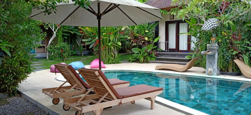 Bazén v ubytování Baliwid Villa Ubud nebo v jeho okolí