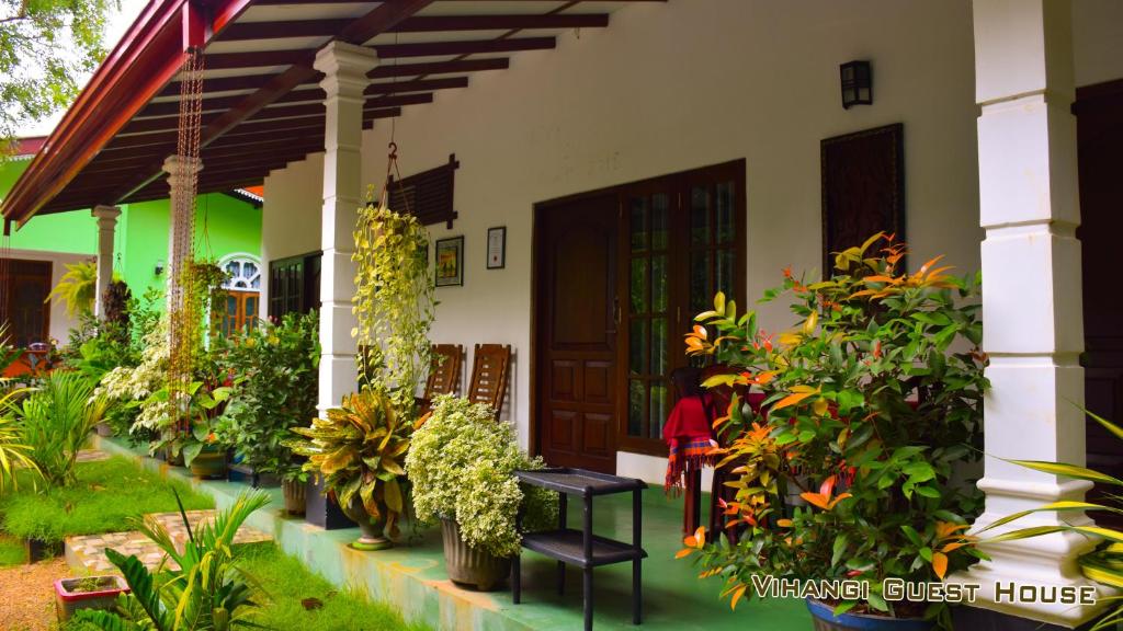 Zahrada ubytování Vihangi Guesthouse