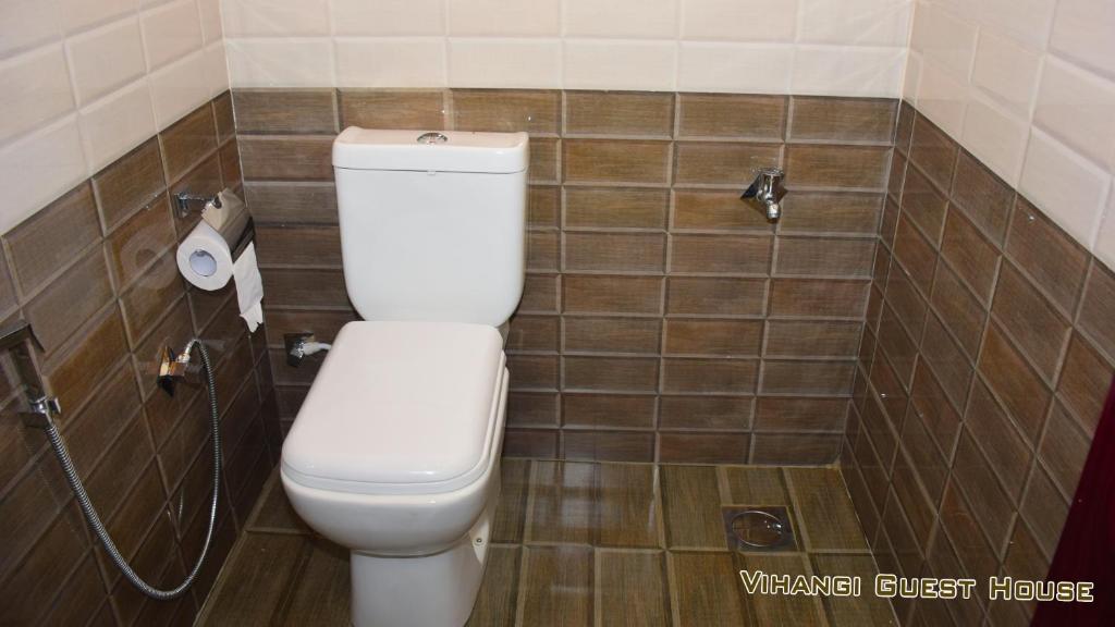 Koupelna v ubytování Vihangi Guesthouse