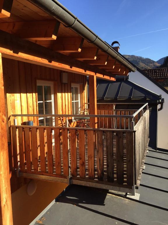 Balkón alebo terasa v ubytovaní KU:L Apartment 4pers. Planai Dachstein