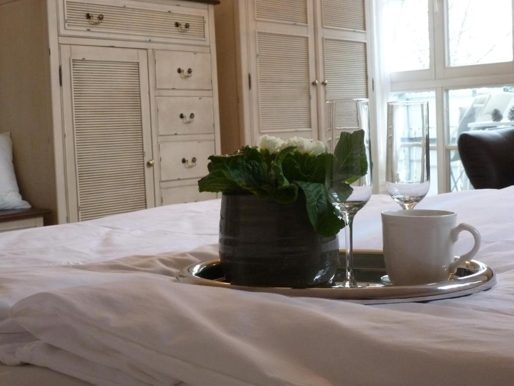 Postel nebo postele na pokoji v ubytování Ferienwohnung Lisi Hartmann