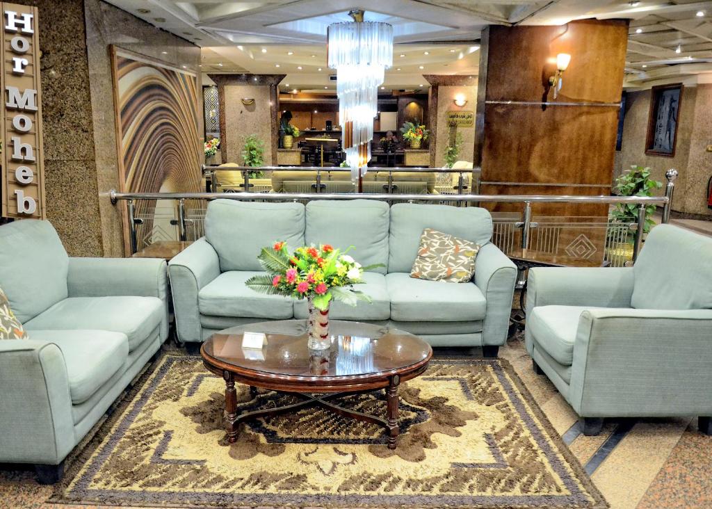 Posezení v ubytování Hor Moheb Hotel