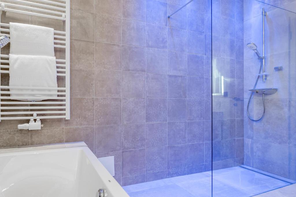 Koupelna v ubytování Hotel Alpina deluxe