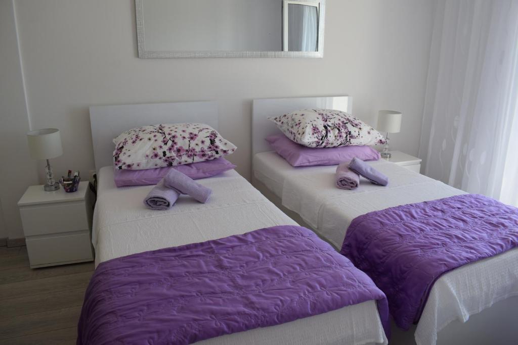 Postel nebo postele na pokoji v ubytování Villa Zorana hostel