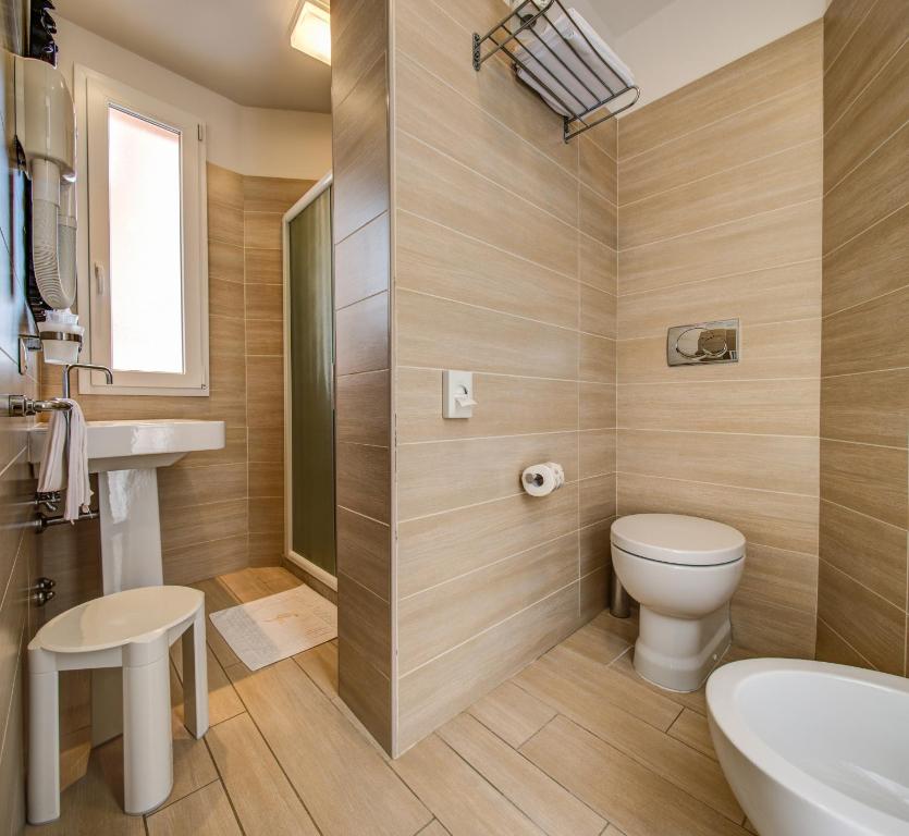 Koupelna v ubytování Hotel Fiamma & Spa