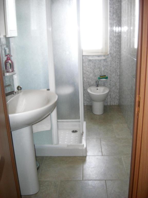 Koupelna v ubytování Agriturismoteo