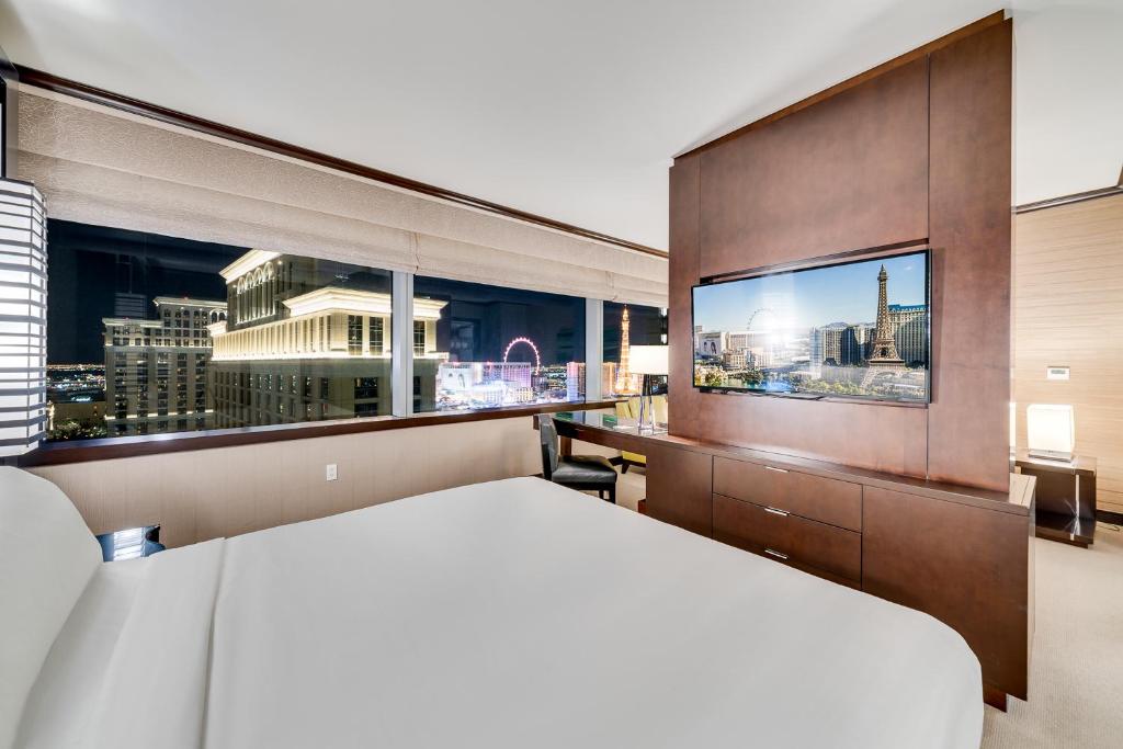 Postel nebo postele na pokoji v ubytování Jet Luxury at The Vdara