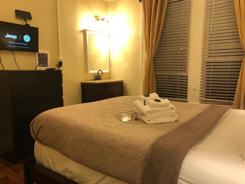 TV a/nebo společenská místnost v ubytování Luz Hotel
