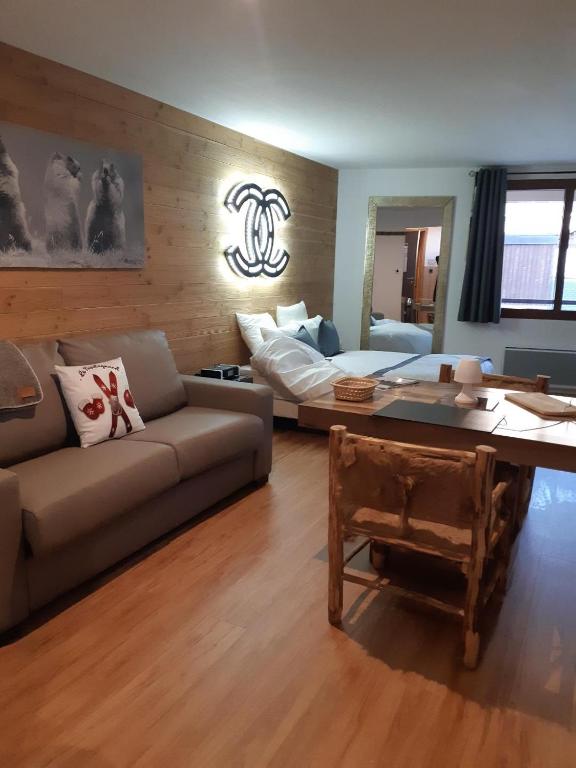 Posezení v ubytování Le Grizzly Luxe Location