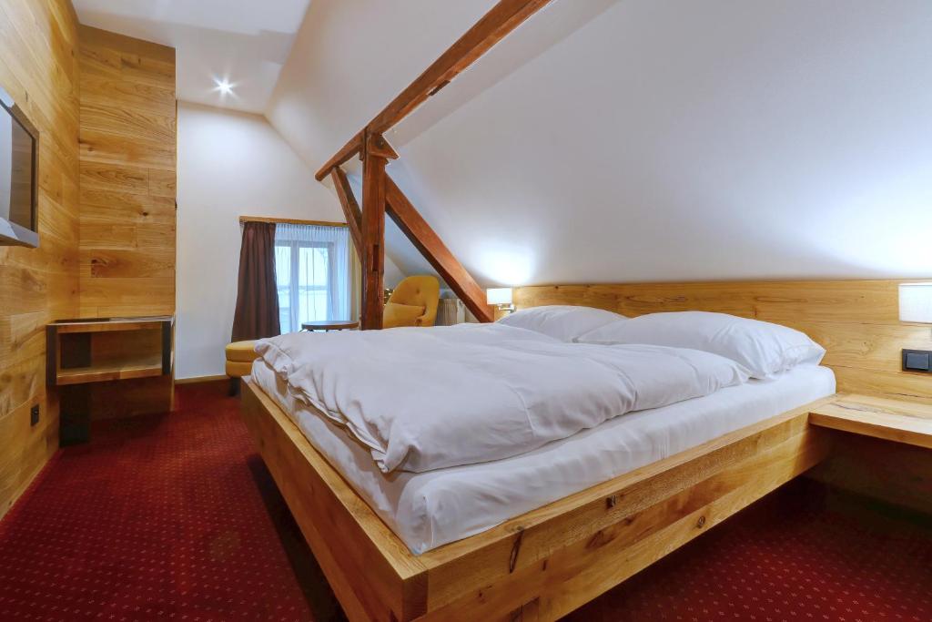Letto o letti in una camera di Villa Conti