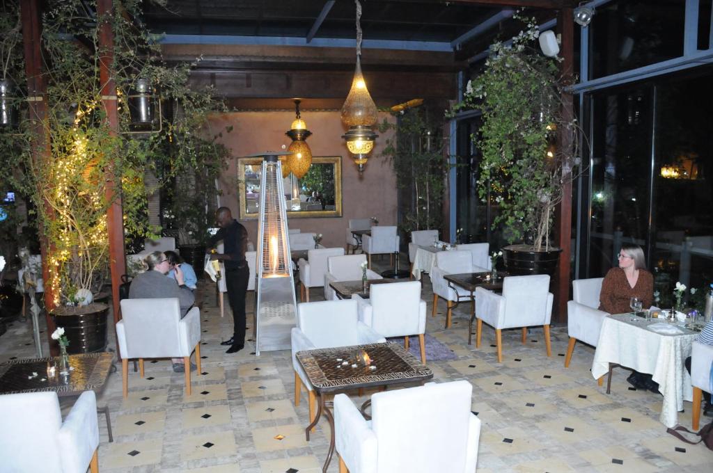 A seating area at Riad Wow