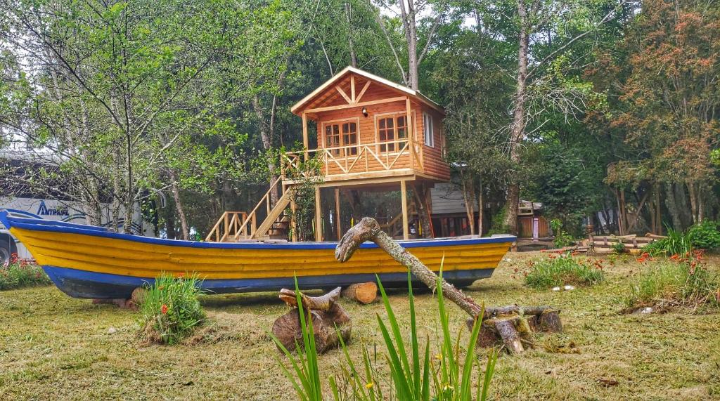 Zahrada ubytování Mae Joa Turismo - Cabañas & Camping Familiar