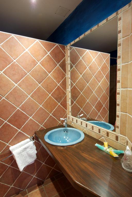 Koupelna v ubytování Hotel Posada Guadalupe