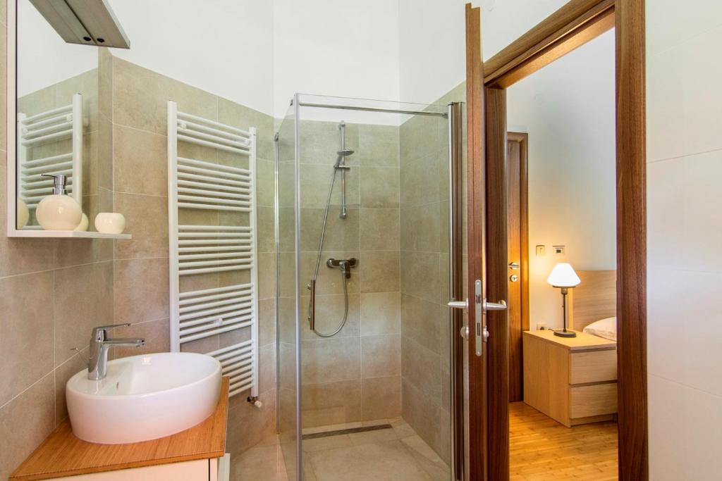 Koupelna v ubytování Villa Jadran