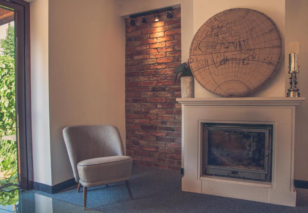 Posezení v ubytování Hotel Dwa Księżyce