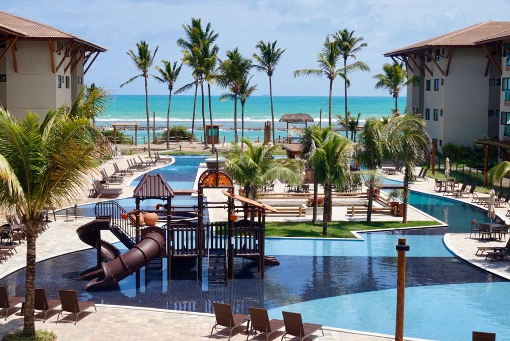 Bazén v ubytování Samoa Beach Resort nebo v jeho okolí