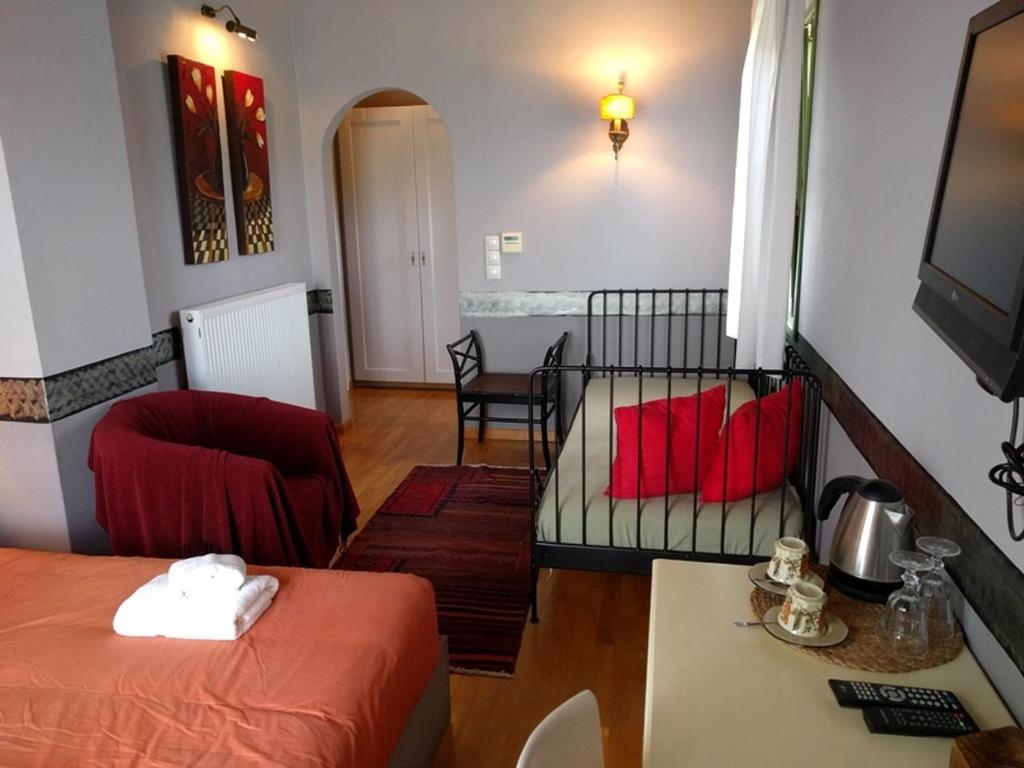 Postel nebo postele na pokoji v ubytování Volidiera Guesthouse