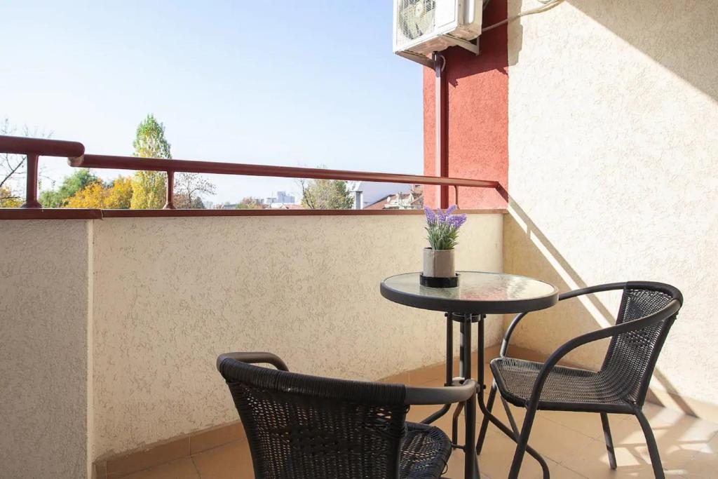 Balkón nebo terasa v ubytování Urban Serviced Apartments