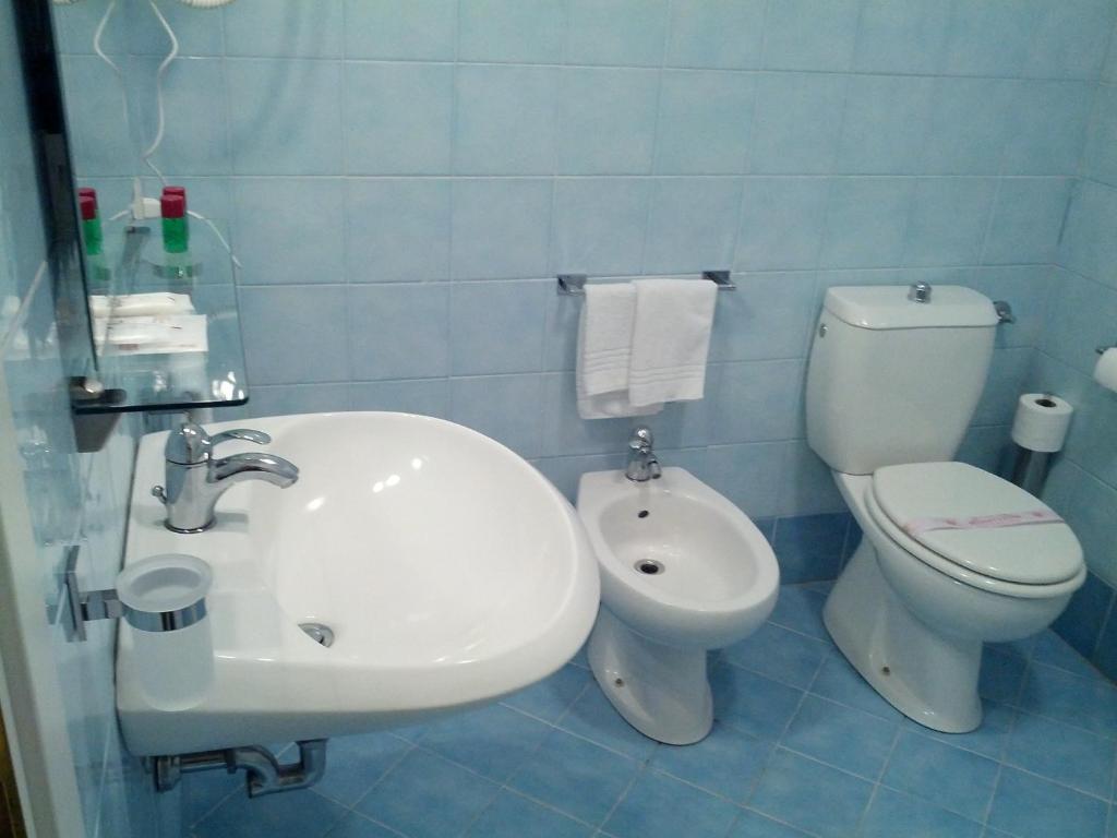 Koupelna v ubytování Hotel Cremona Viale