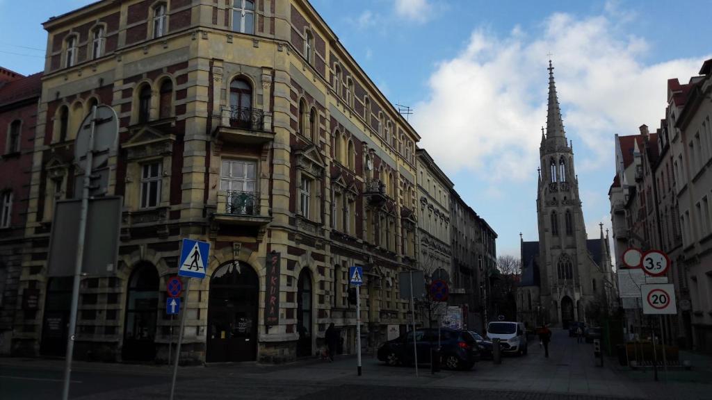 Výhľad na mesto Katovice alebo výhľad na mesto priamo z apartmánového hotela