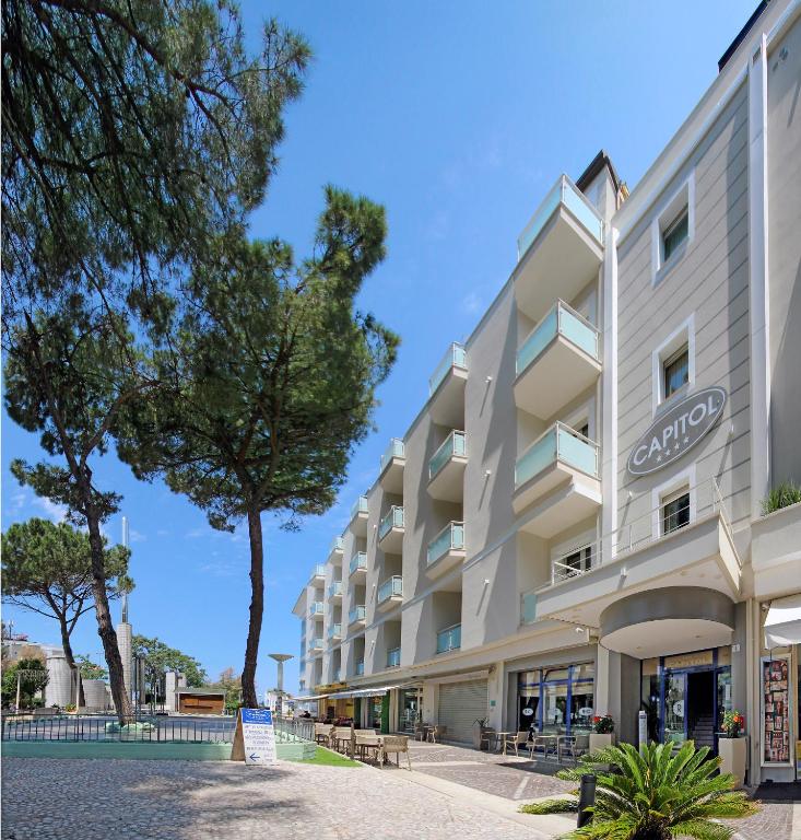 a rendering of the exterior of a hotel at Residence Capitol in Cattolica