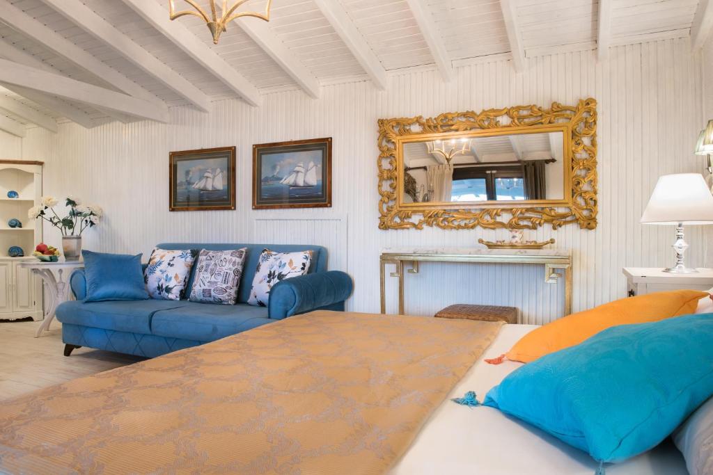 Posezení v ubytování Leandros Hotel