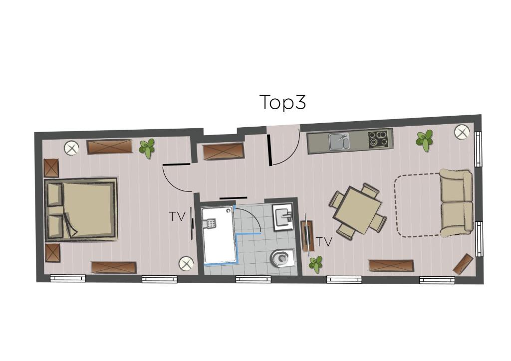 Plán poschodí v ubytovaní Stammhaus - Premium Residences
