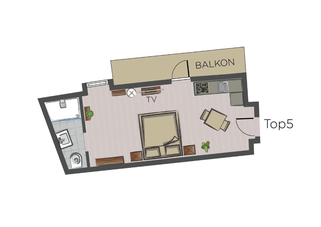 Plán poschodí v ubytovaní Stammhaus - Premium Residences