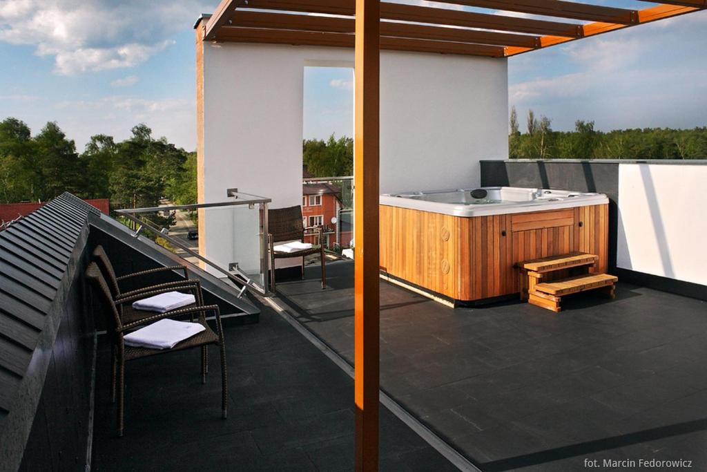 Balkón nebo terasa v ubytování HOTEL Amber Suite & SPA - Enklawa dla Dorosłych