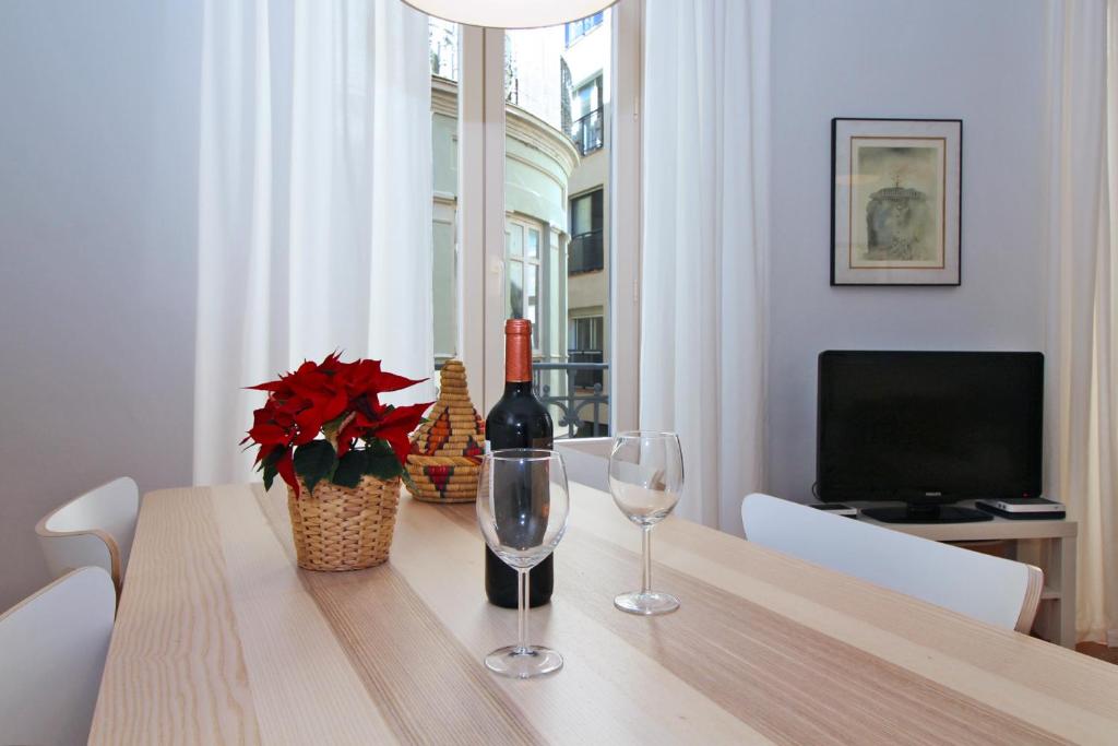 TV a/nebo společenská místnost v ubytování Del Parque Flats - Premium - Maestre