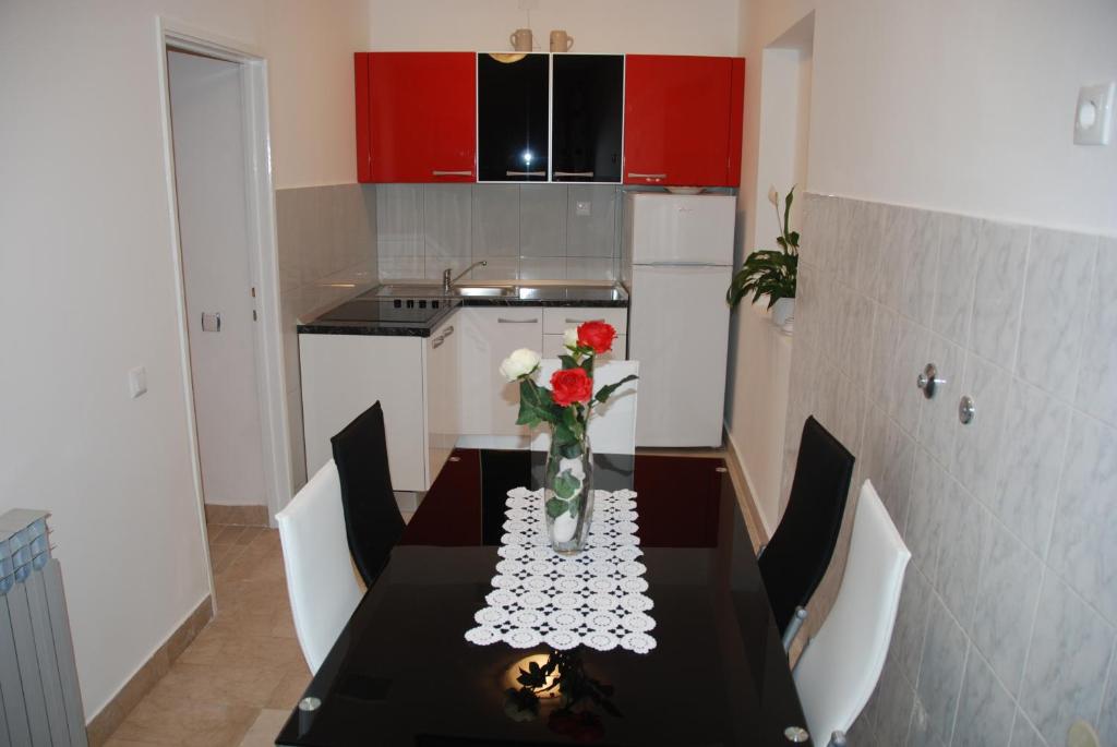 Kuchyň nebo kuchyňský kout v ubytování Villa Zorana hostel