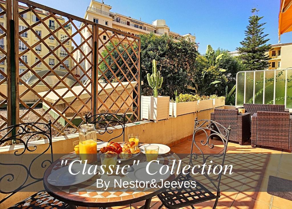 ニースにあるNestor&Jeeves - PROVENCE TERRASSE - Central - By sea - South terraceのバルコニー