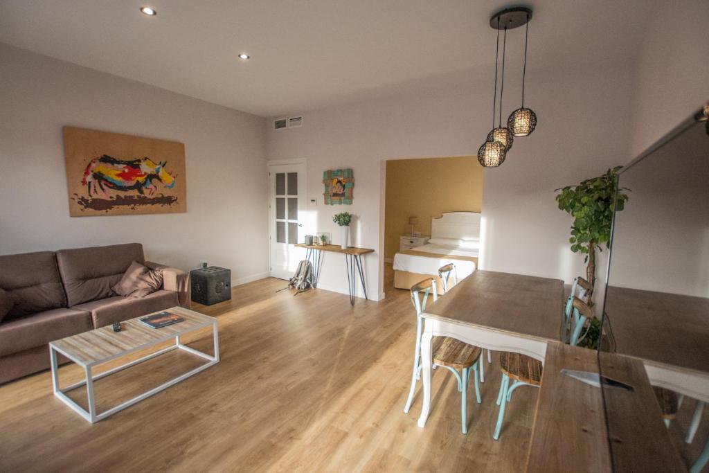 Posezení v ubytování Apartamento Plaza Mayor Cáceres