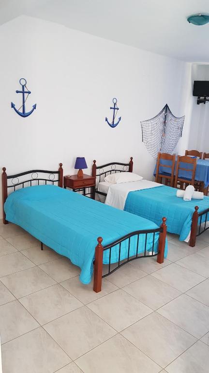 Posezení v ubytování Tinos apartments Zalonis
