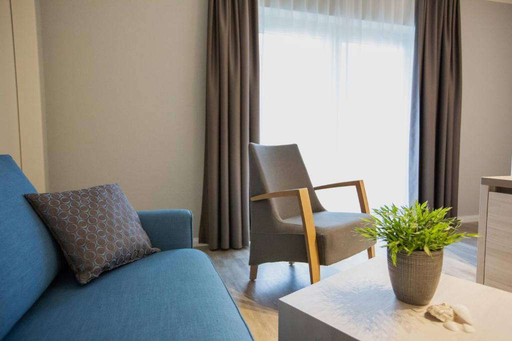 Posezení v ubytování Nordsee Lodge