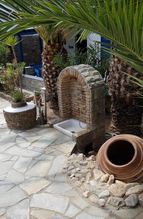Zahrada ubytování Tinos apartments Zalonis