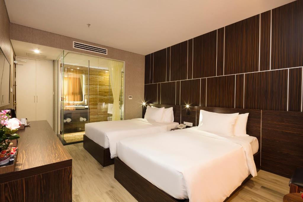 Phòng Deluxe 2 Giường đơn Nhìn ra Thành phố