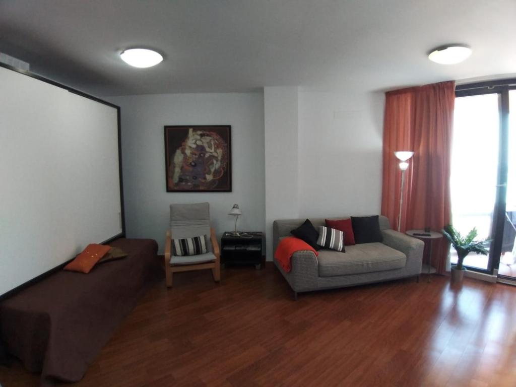 Posezení v ubytování suite canteras