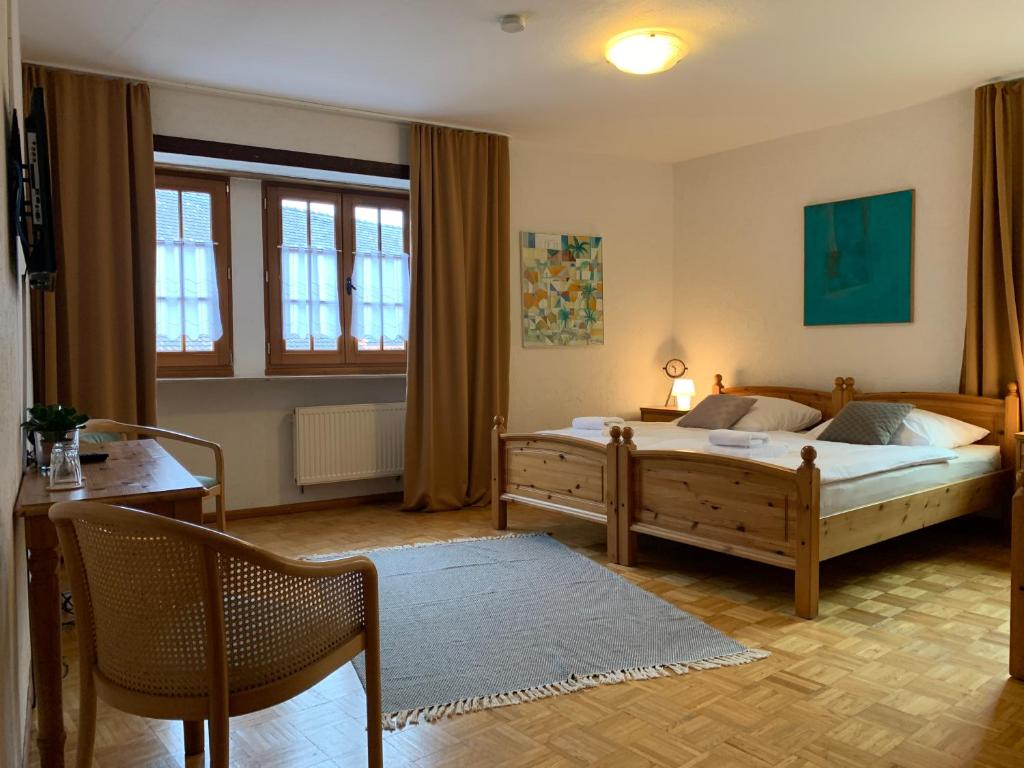 Postel nebo postele na pokoji v ubytování Hotel Bettelhaus