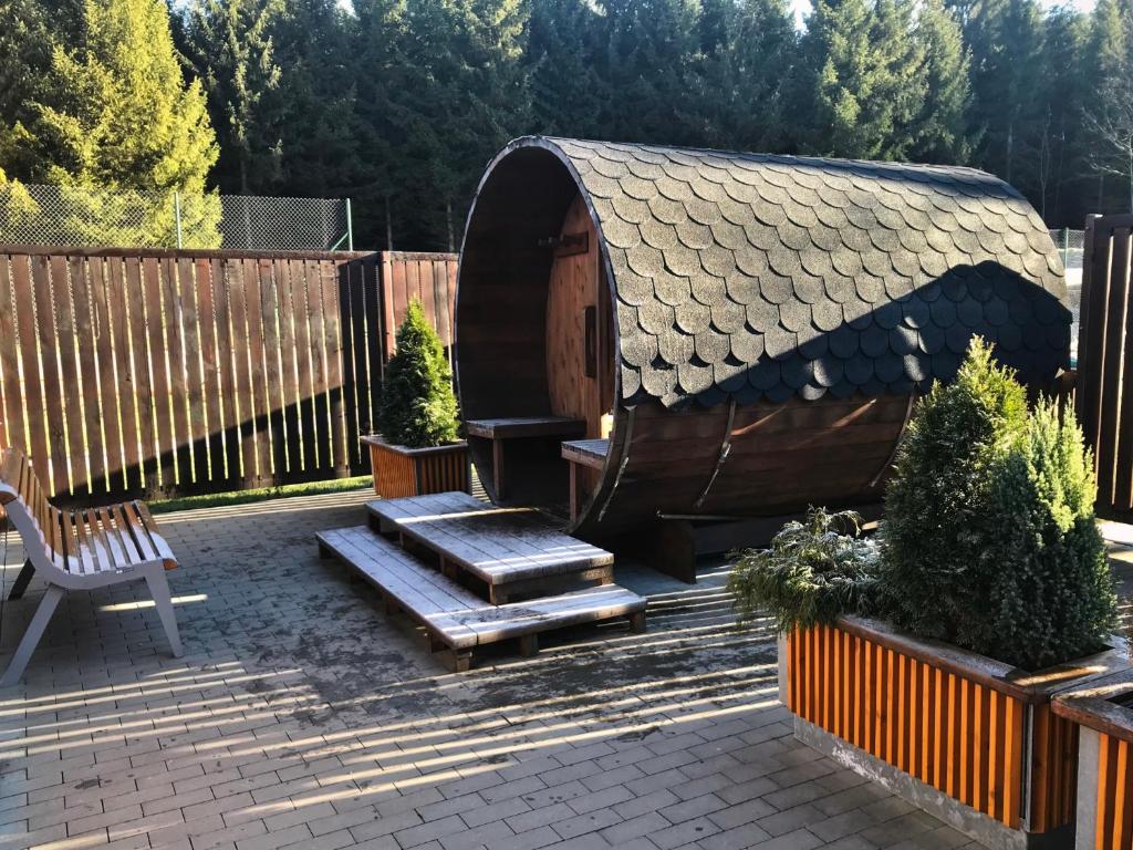 Zahrada ubytování Hotel Na Dolině