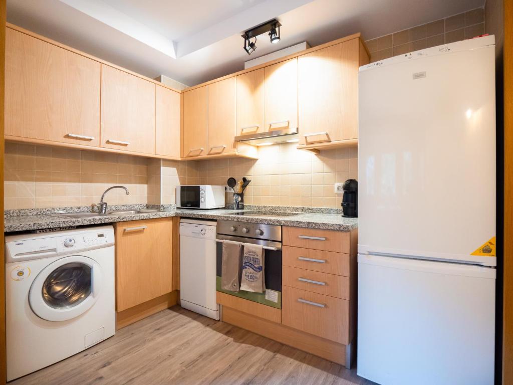 Kuchyň nebo kuchyňský kout v ubytování SOLDEU cosy home