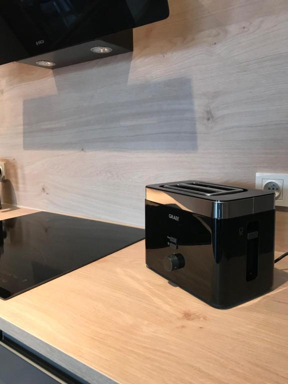 Kuchyň nebo kuchyňský kout v ubytování Silesia Apartment Eliza