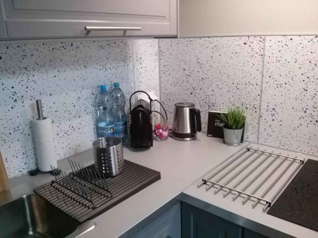 Kuchyňa alebo kuchynka v ubytovaní Apartament Easy Stay Center