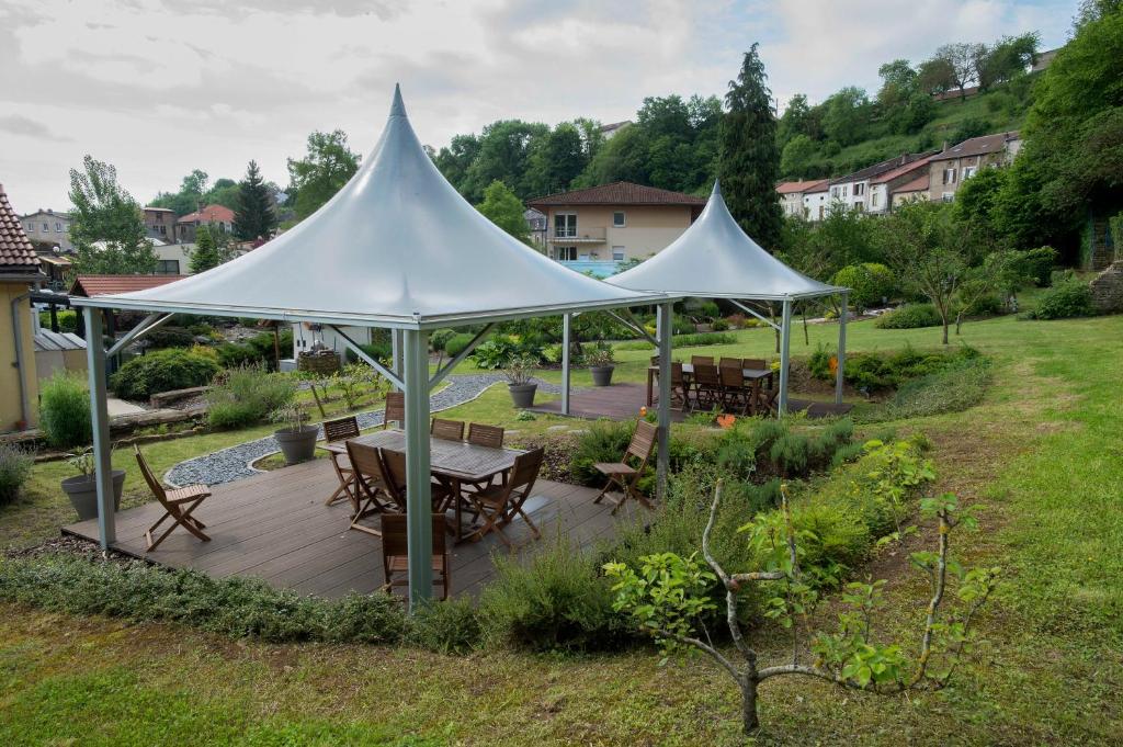 Zahrada ubytování Hôtel Aster Restaurant Aux Arcades