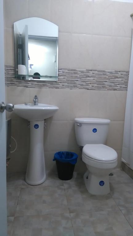 Koupelna v ubytování Albergo El Pulpo, Bayahíbe