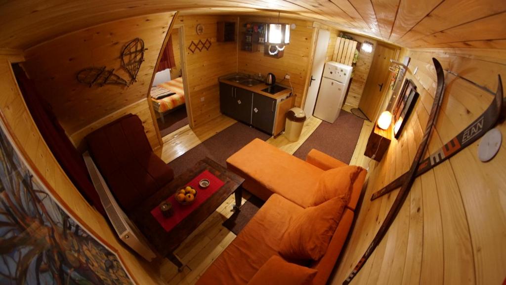 Kuchyň nebo kuchyňský kout v ubytování Apartman Pustolov - Stara planina