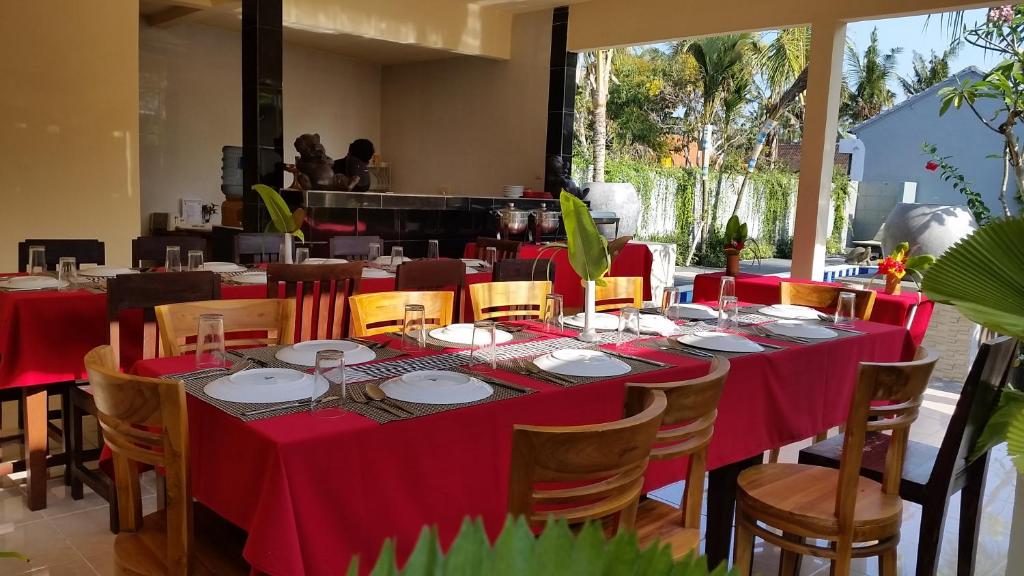 Restaurace v ubytování Palm Bamboo Hotel