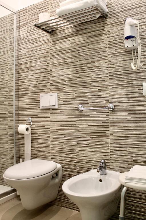 Koupelna v ubytování Hotel Dei Sette