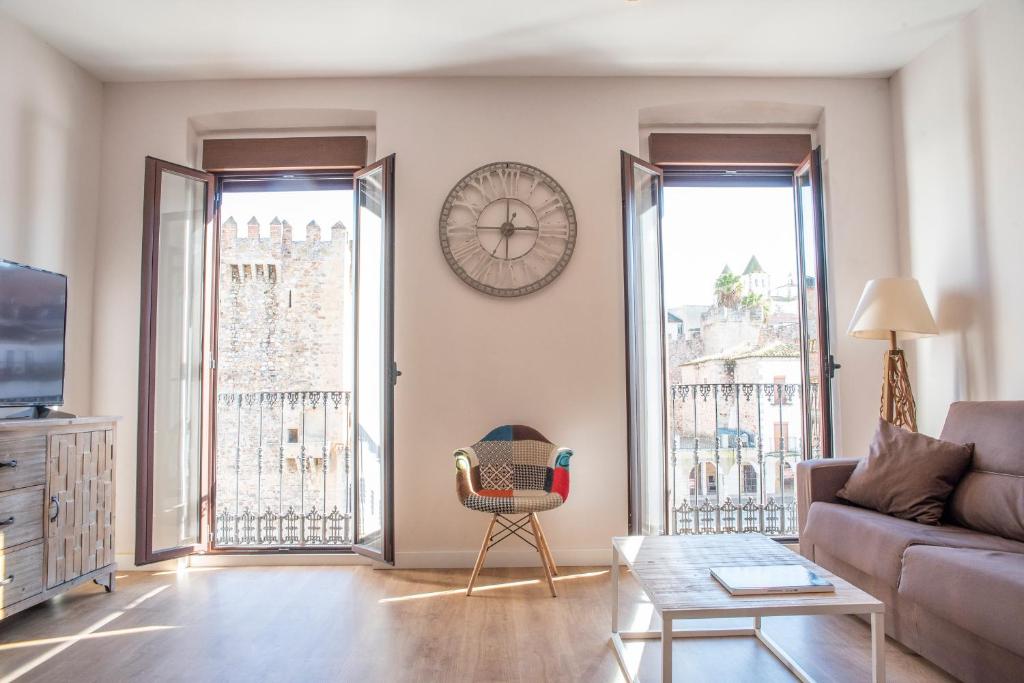 Posezení v ubytování Apartamento Plaza Mayor Cáceres